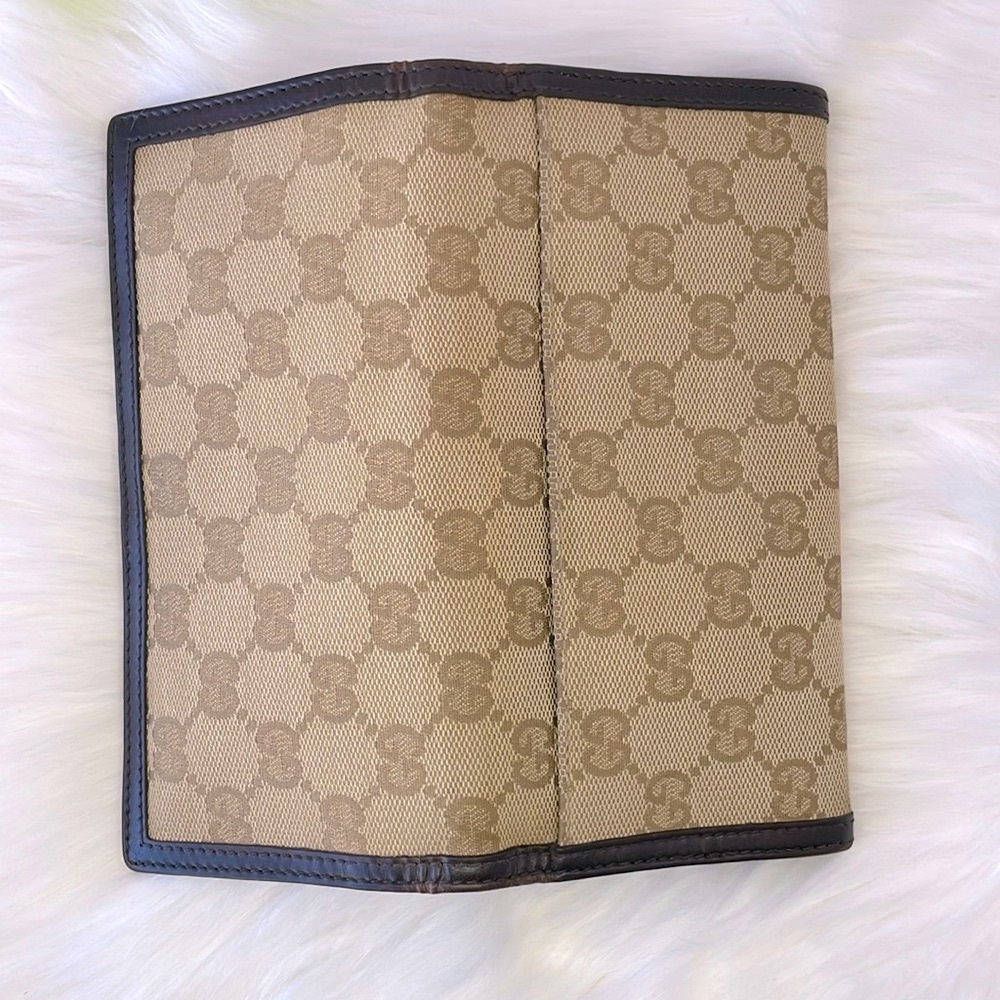 Gucci Monogram Canvas Long Fold Wallet - Picture 5 of 16